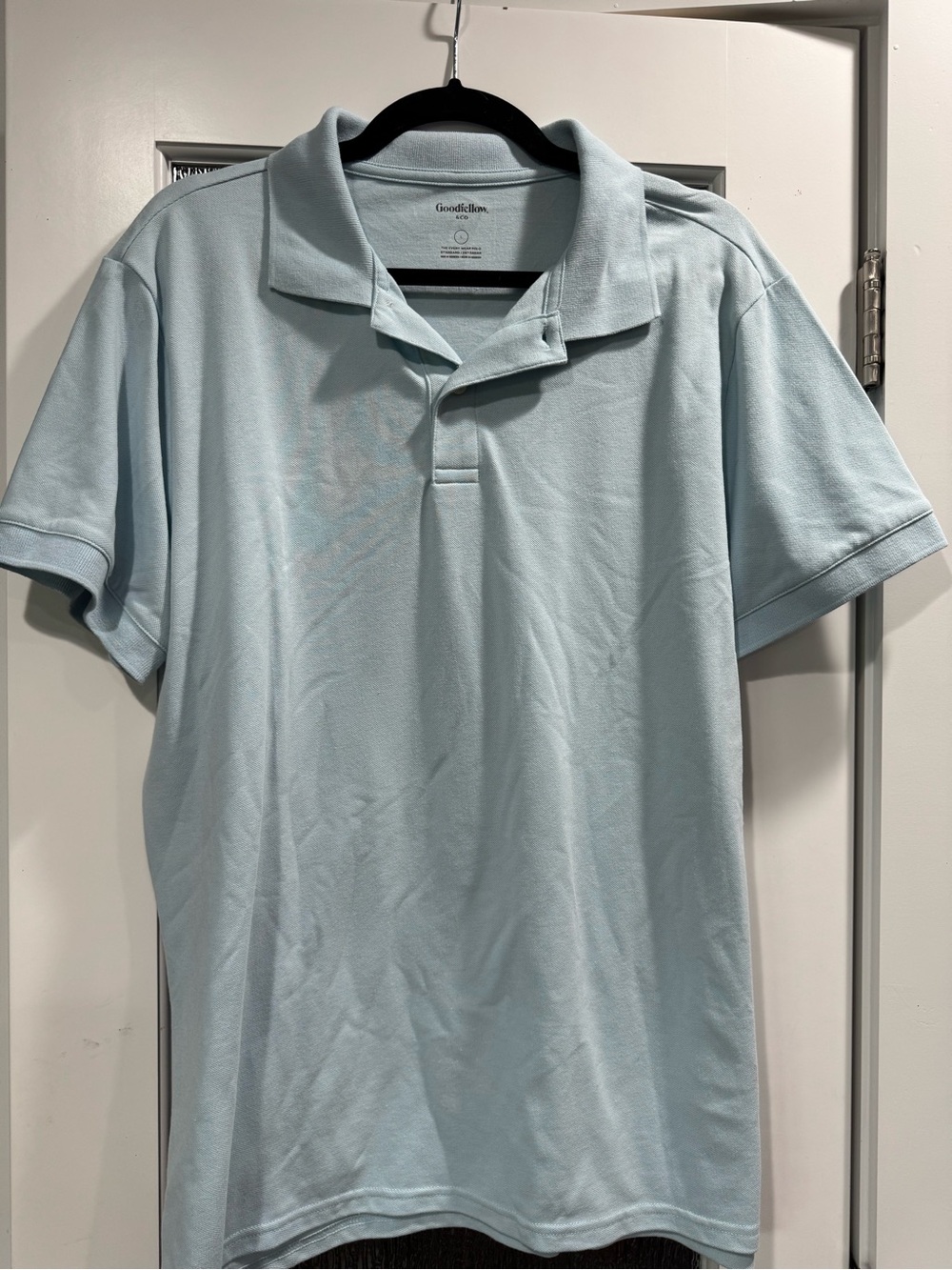 Goodfellow & Co Pale Blue Men’s Pique Polo